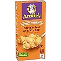 Annie's Shells and Real Aged Cheddar, Made with Organic Pasta and Real Cheese, 6 oz