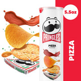 Pringles Potato Crisps Chips, Lunch Snacks, On-The-Go Snacks, Pizza, 5.5oz Can (1 Can)