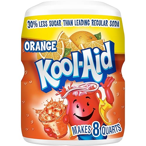 Kool-Aid Orange Flavored Drink Mix (19 oz Canister)