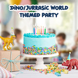 50 Dinosaur Candy Bracelets with Dinosaur Pendants, Dino-lover Candy Jewelry, Ideal for Dino Party Favors and Goodie Bags, Bulk Pack by 4YoreElves