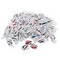Fun Express Patriotic Red White Blue Peppermint Candy Bulk 2 Lb - 172 Individually Wrapped Mints for 4th of July Party Favors | Memorial Day Veterans