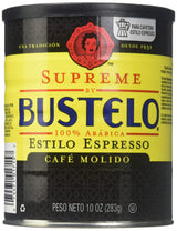 Supreme by Bustelo Estilo Espresso Cafe Molido 10 oz (Pack of 2)