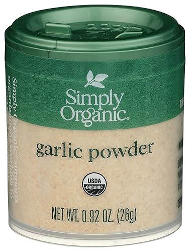 Simply Organic Garlic Powder, Certified Organic, Kosher, Mini Spices, Allium Sativum L. | 0.92 Ounce (Pack of 1)