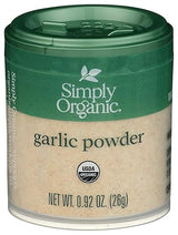 Simply Organic Garlic Powder, Certified Organic, Kosher, Mini Spices, Allium Sativum L. | 0.92 Ounce (Pack of 1)