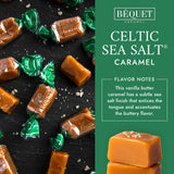 Béquet Caramel - Celtic Sea Salt Caramel - Gourmet Caramel Candy - Salted Caramel Candy Individually Wrapped - Made in Montana - Kosher (Star D)