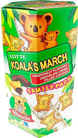 Lotte Koala's March Cookie with Chocolate Cream Family Size, 6.89 oz