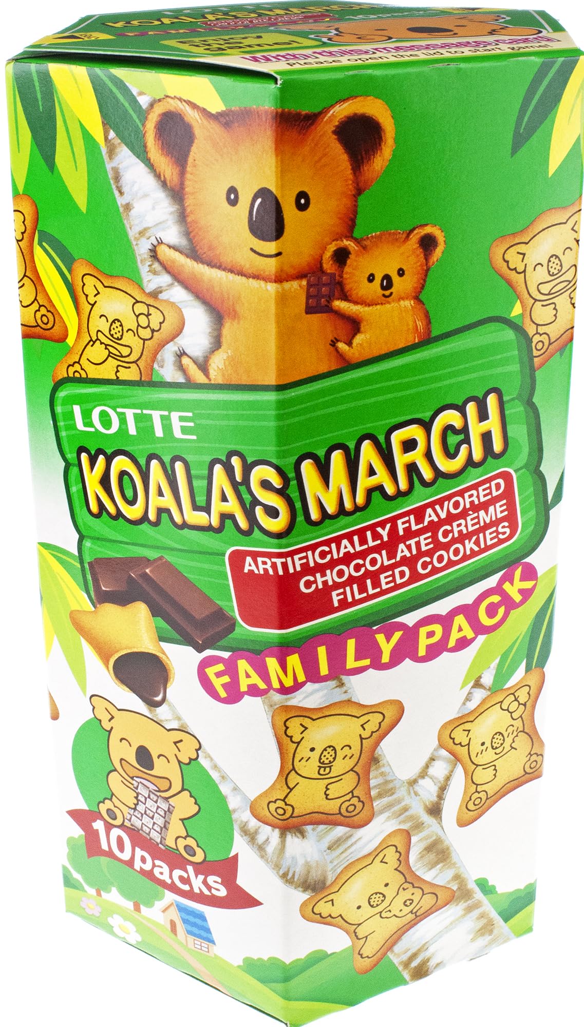 Lotte Koala's March Cookie with Chocolate Cream Family Size, 6.89 oz