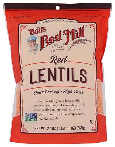 Bob's Red Mill Red Lentils, 27 Oz (Pack of 1) - Non GMO, Vegan, Kosher