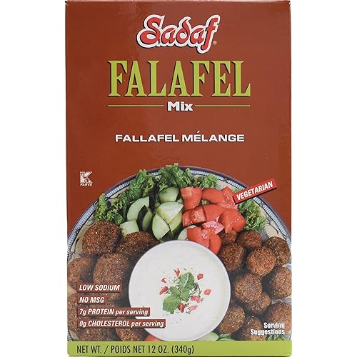 Sadaf Falafel Mix - Mediterranean Falafel Mix - Classic Middle Eastern Dish - Vegetarian Falafel - NO MSG - NO Artificial Preservatives - 12 Oz Box
