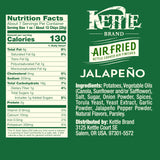 Kettle Brand Potato Chips, Air Fried Jalapeño Kettle Chips, 6.5 Oz Bag