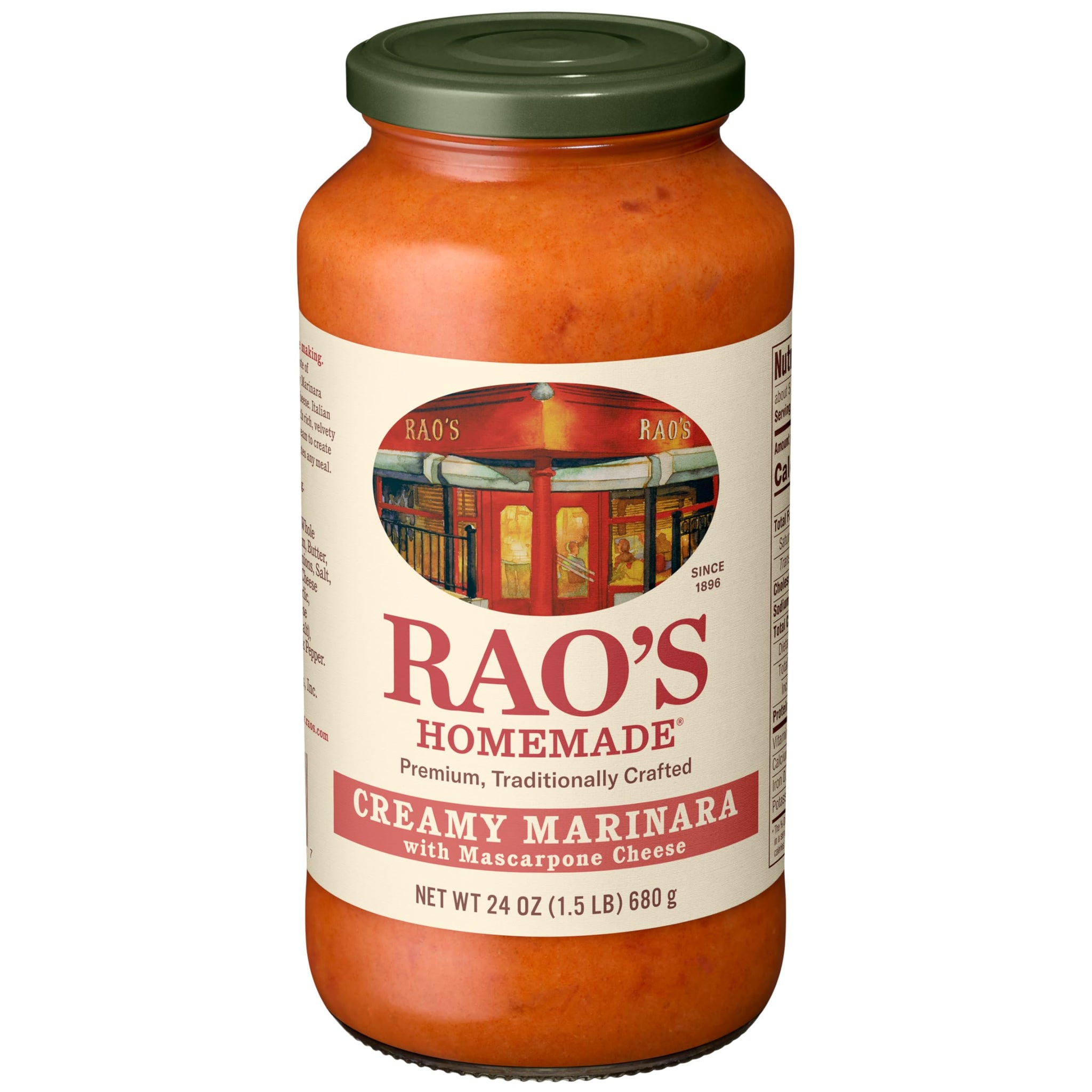 Rao's Homemade Creamy Marinara with Mascarpone Sauce Made with Italian Tomatoes, 24 oz