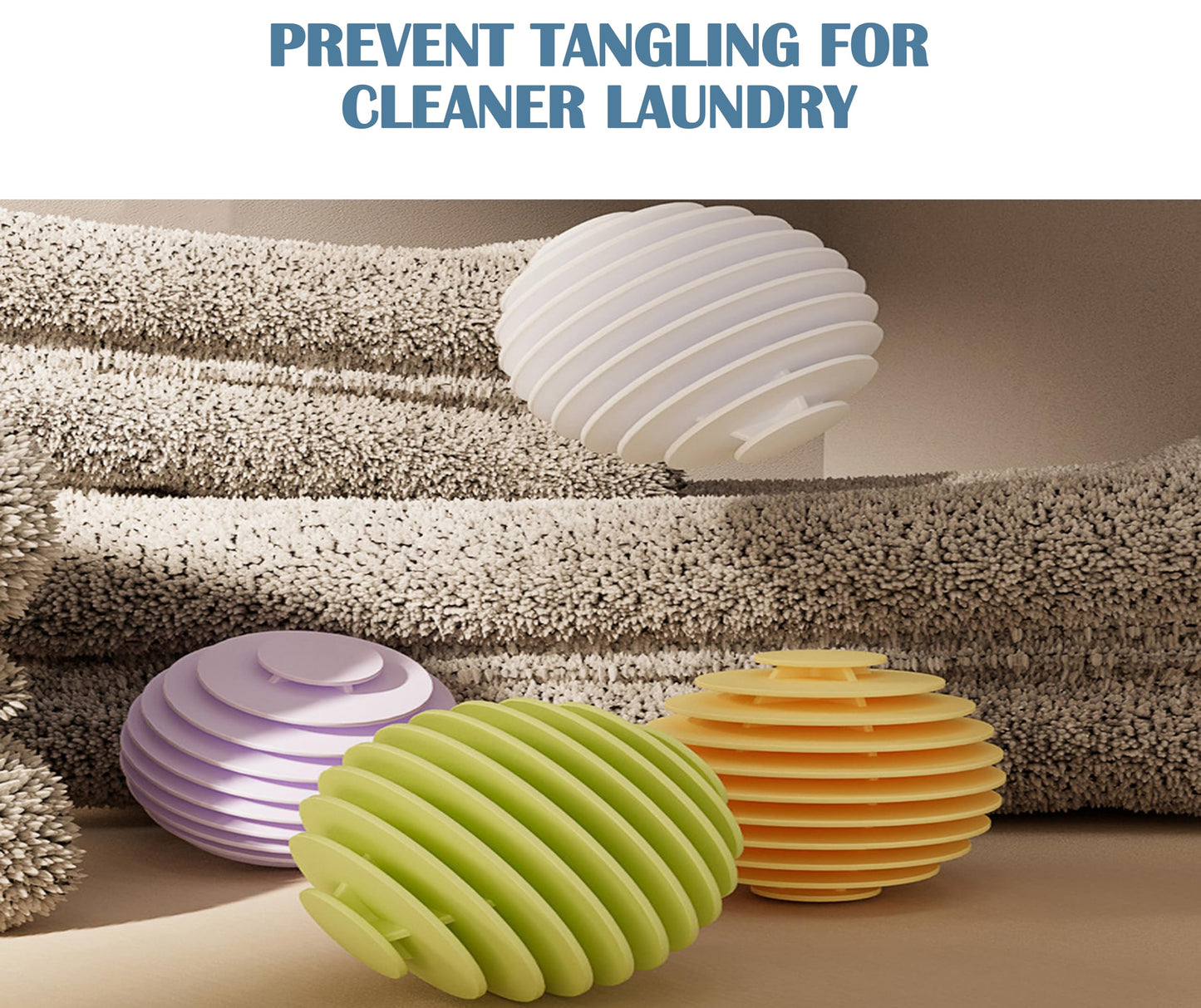 Mirrorever Laundry Balls Laundry Scrubbing Ball for Washer, Reusable Washing Machine Washer, Dryer Balls Agitator Ball for Washing Machine (3, Purple)
