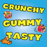 NERDS Gummy Clusters Candy, Rainbow, Crunchy and Gummy, 3 oz