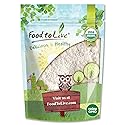 Food to Live Organic Oat Flour, 2 Pounds - Non-GMO, Fine, Stone Ground from Whole Grain Oat Berries, Kosher, Vegan, Bulk, Great for Baking Pancakes