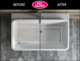 Gel-Gloss Home Kitchen & Bath Polish | Carnauba Cleaner Wax Formulation | Removes Water Spots, Light Scratches & Stains | Restores Color & Shine |