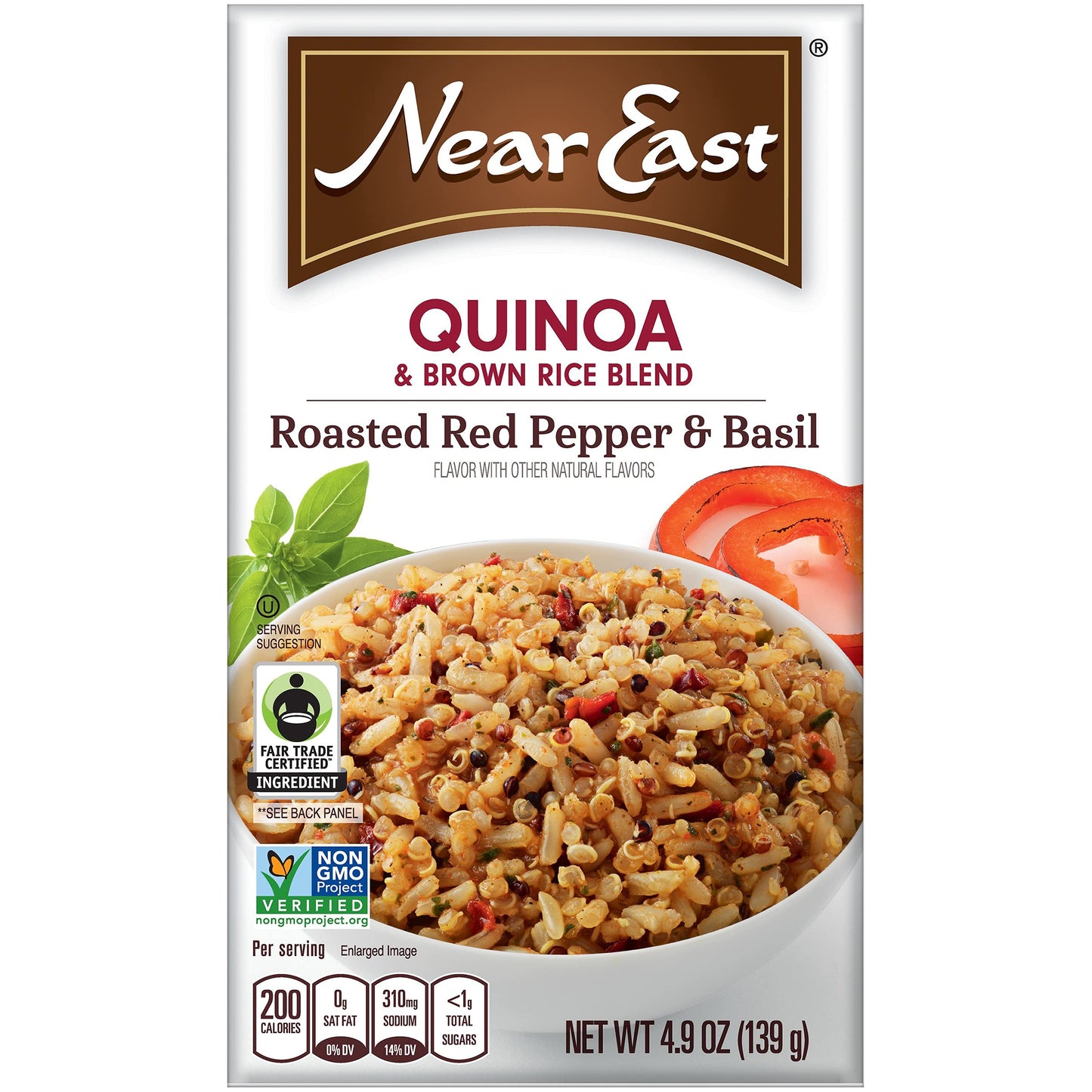 Near East Quinoa Blend, Roasted Red Pepper and Basil, 4.9 oz
