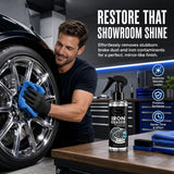 increnobl Iron Eraser Rust Remover Spray, Iron Powder Remover for Car Wheels & Paint, Fast Acting Iron Remover and Brake Dust Cleaner, Professional