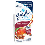 Glade Sense & Spray Automatic Air Freshener Refill, Apple Cinnamon, 0.43 oz