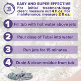 MAXTITE Tubsi Jetted Tub Cleaner - 1 Gallon - Supercharged Cleaning Action for Hidden Gunk in Jetted Bathtubs and Whirlpool Jets - Biodegradable