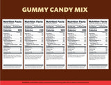 Gummy Candy Bulk | 2 Pound Bag | Sweet & Sour Gummy Mix | Peach Rings, Worms, Bottles, Mini Belts, Watermelon Wedges | Party Gummies Variety Pack |