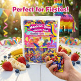 Mexican Bubble Gum Variety Pack, 150 Pcs. Authentic Bubblegum Fruit Flavors, Banana, Strawberry, and Blueberry, by Don Turinos