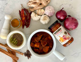 Kalustyan's Vindaloo Spicy Curry Sauce, Indian Simmer Sauce, From New York City's Favorite Spice Destination, Hot Curry with Notes of Red Chili, Sweet