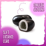 Black Licorice Jelly Beans | 1-Pound Bag | Black Jelly Beans for Holiday Buffets, Gifting, and Dessert Decorating | Old Fashioned Candy | Licorice
