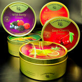 Cavendish and harvey variety flavor hard candy drops sour cherry, wild berry, tropical fruit, sour lemon, raspberry and peach, mixed fruit and other