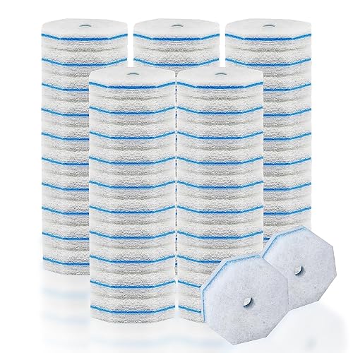 QKEL 50Pcs Disposable Toilet Brush Refills, Compatible with Most Toilet Brushes for Easy Bathroom Cleaning - Disposable Bowl Cleansing Wand Heads