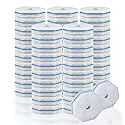 QKEL 50Pcs Disposable Toilet Brush Refills, Compatible with Most Toilet Brushes for Easy Bathroom Cleaning - Disposable Bowl Cleansing Wand Heads