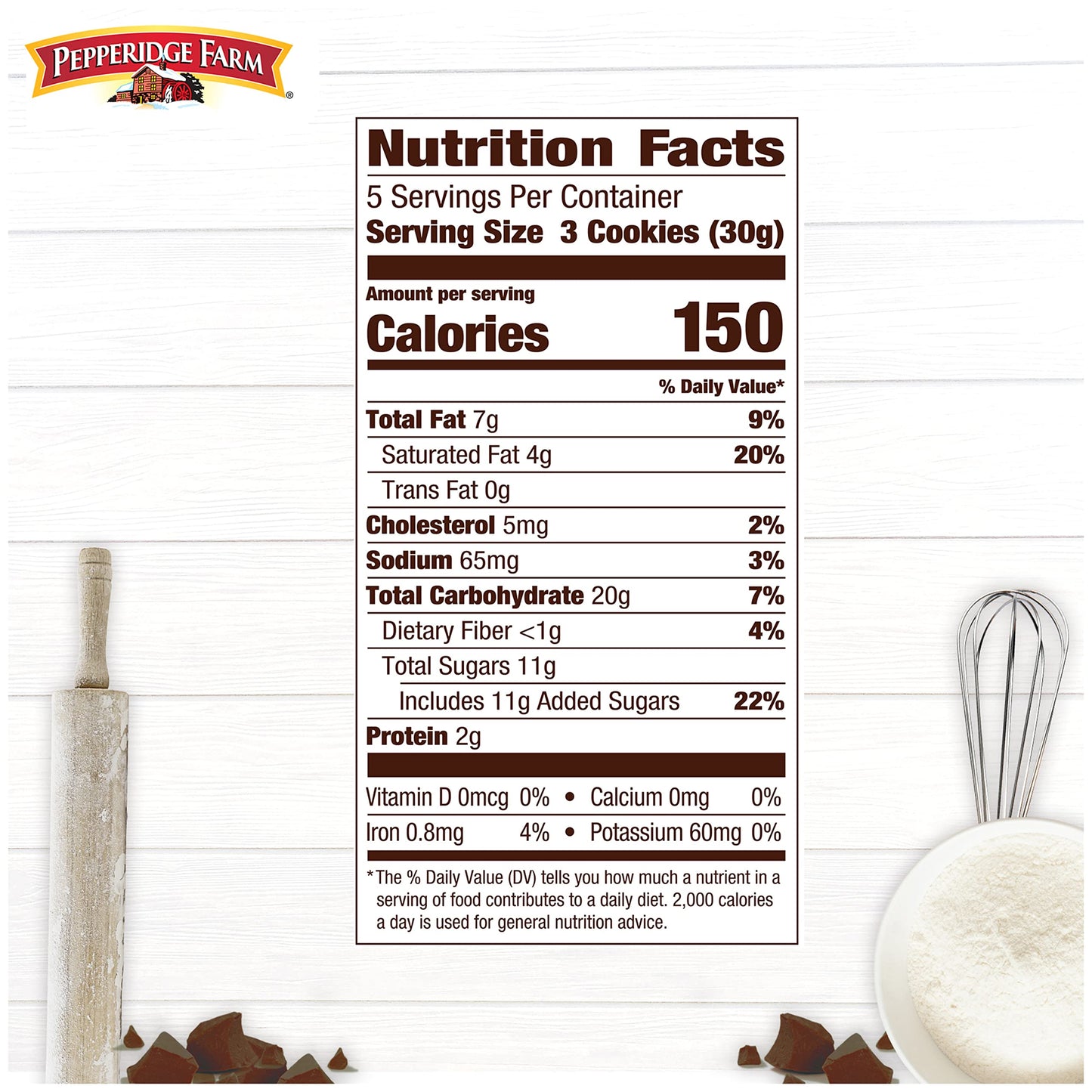 Pepperidge Farm Brussels Dark Chocolate, 15 Lace Cookies, 5.25 oz. Bag