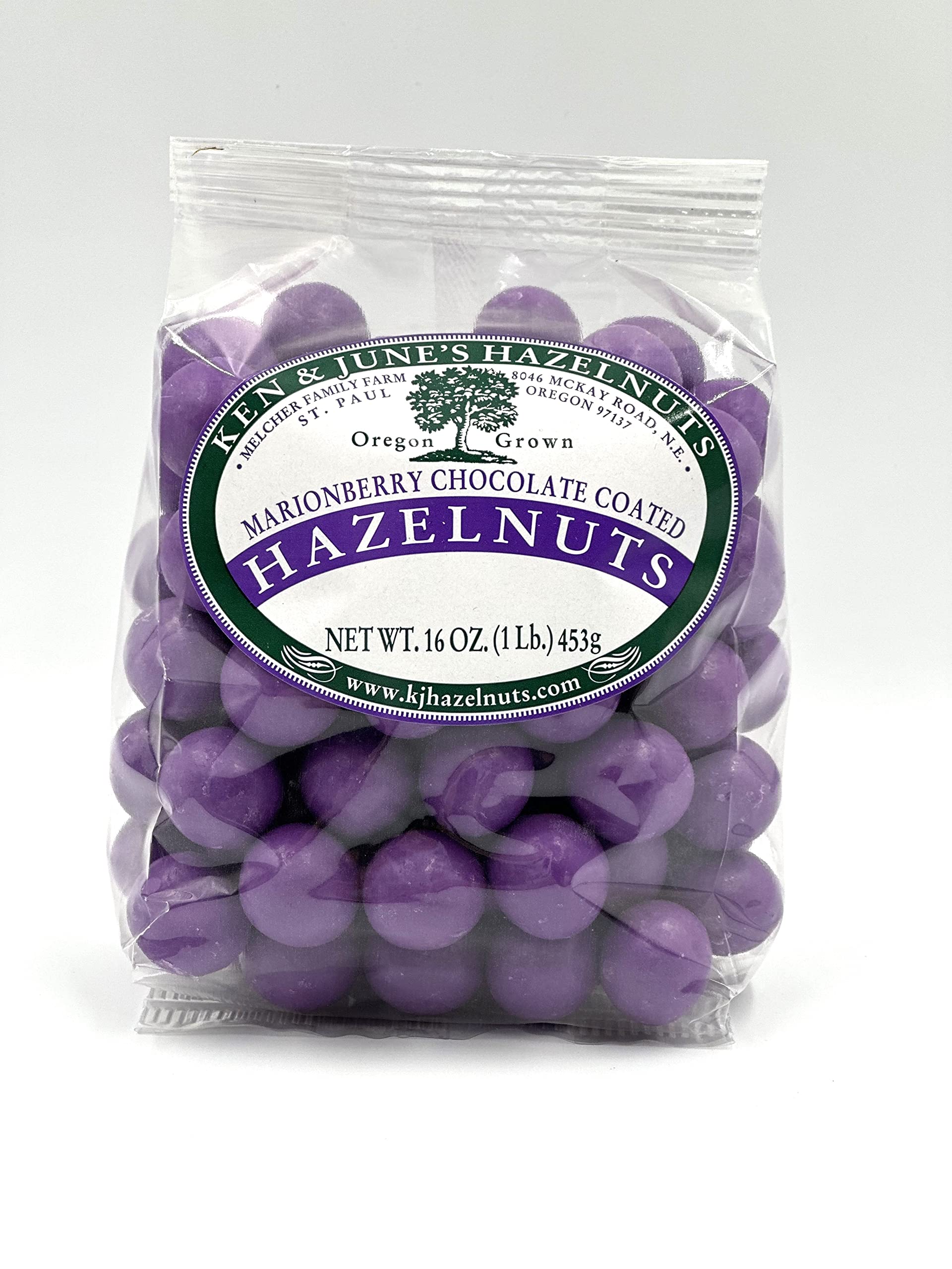 Marionberry Candy Coated Hazelnuts - 16 Oz Bag