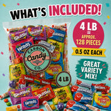Pinata Candy Variety Pack - 4 Lb Assorted Mix, Pinata Stuffers for Kids