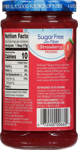 Polaner Sugar-Free Strawberry Preserves with Fiber, 13.5 Ounce