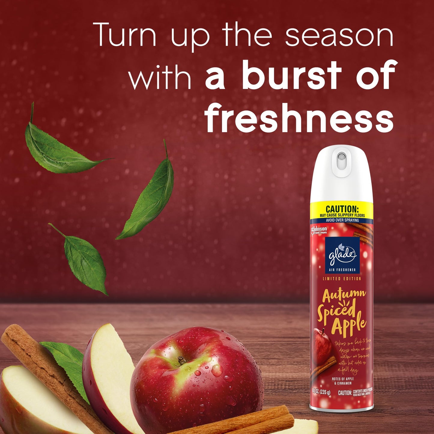 Glade Air Freshener Room Spray, Autumn Spiced Apple, 8.3 oz, 2 Count
