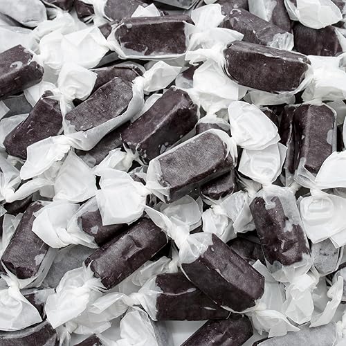 Black Licorice Caramel 8 oz - Fresh Cream and Butter, Soft and Delicious, Small Batch Crafted, Individually Wrapped Candy