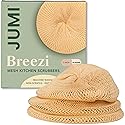 Reusable Kitchen Scrubbers for Dishes- Breezi Layered Mesh Dish Cloth, 3-Pack, Non-Scratch, Multi-Purpose, Fast-Drying, Odor-Free, Scrubbies. Kitchen