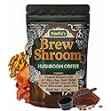 PrimePick's Brewshroom 10 in 1 Mushroom Coffee with 2000mg Adaptogenic Mushrooms, Instant, Arabica Medium Roast, Gluten-Free, Jitter-Free, No Added