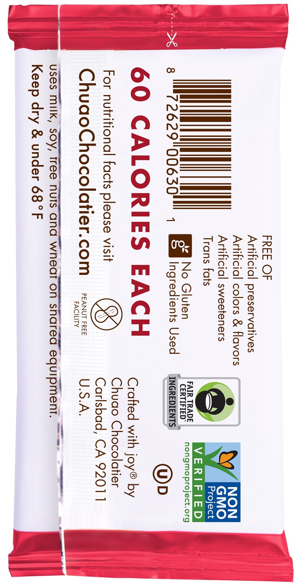 Chuao Chocolatier Spicy Maya Dark Chocolate Bars | Gourmet Cinnamon Cayenne Artisan No Preservatives | 24 Pack (0.39 oz each)