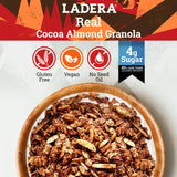 Ladera Cocoa Almond Granola - Low Sugar Chocolate Breakfast Cereal, Gluten Free & Vegan, Honest Ingredients, 20 LB