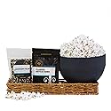 Personalized Gift for Movie Night | Gluten-Free Snack and Custom Set | Popcorn Kernels + Seasoning + Microwavable Popper and Black Box from Dell Cove