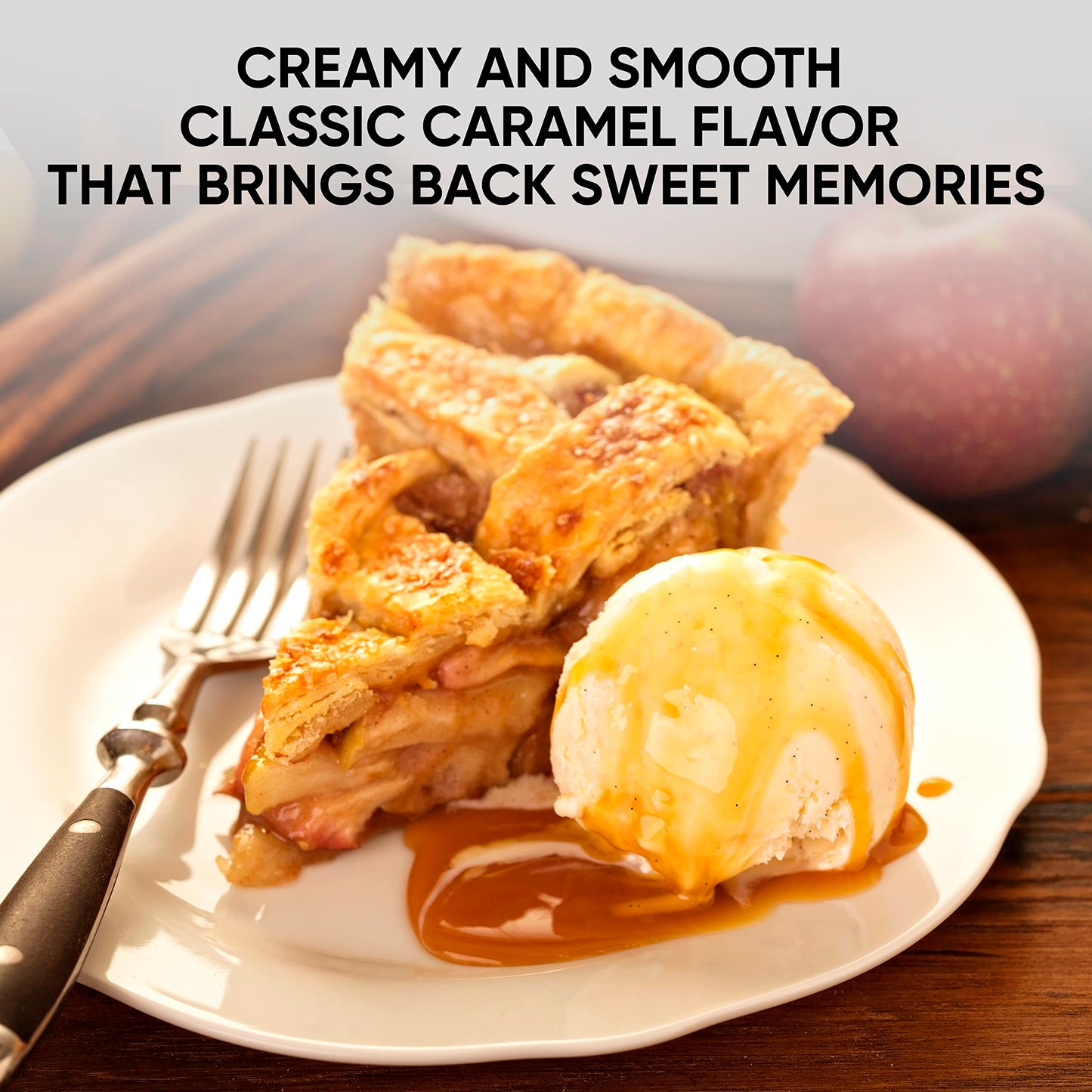 King's Cupboard Cream Caramel Sauce - The Perfect Sauce for Ice Cream, Fruit Dip, Topping Desserts, Caramel Drizzle for Coffee - Gluten-Free, Kosher, All Natural Ingredients, 10.4 oz