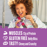 Lenny & Larry's Cookie-fied Protein Bar - Cookies & Creme Vegan Protein Bars 9x45g - Healthy Snacks with 12g Plant Protein & 5g Fiber - Gluten Free