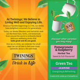 Twinings Green Tea with Pomegranate, Raspberry, & Strawberry Individually Wrapped Bags, 100 Count (Pack of 1), Caffeinated, Enjoy Hot or Iced, 100
