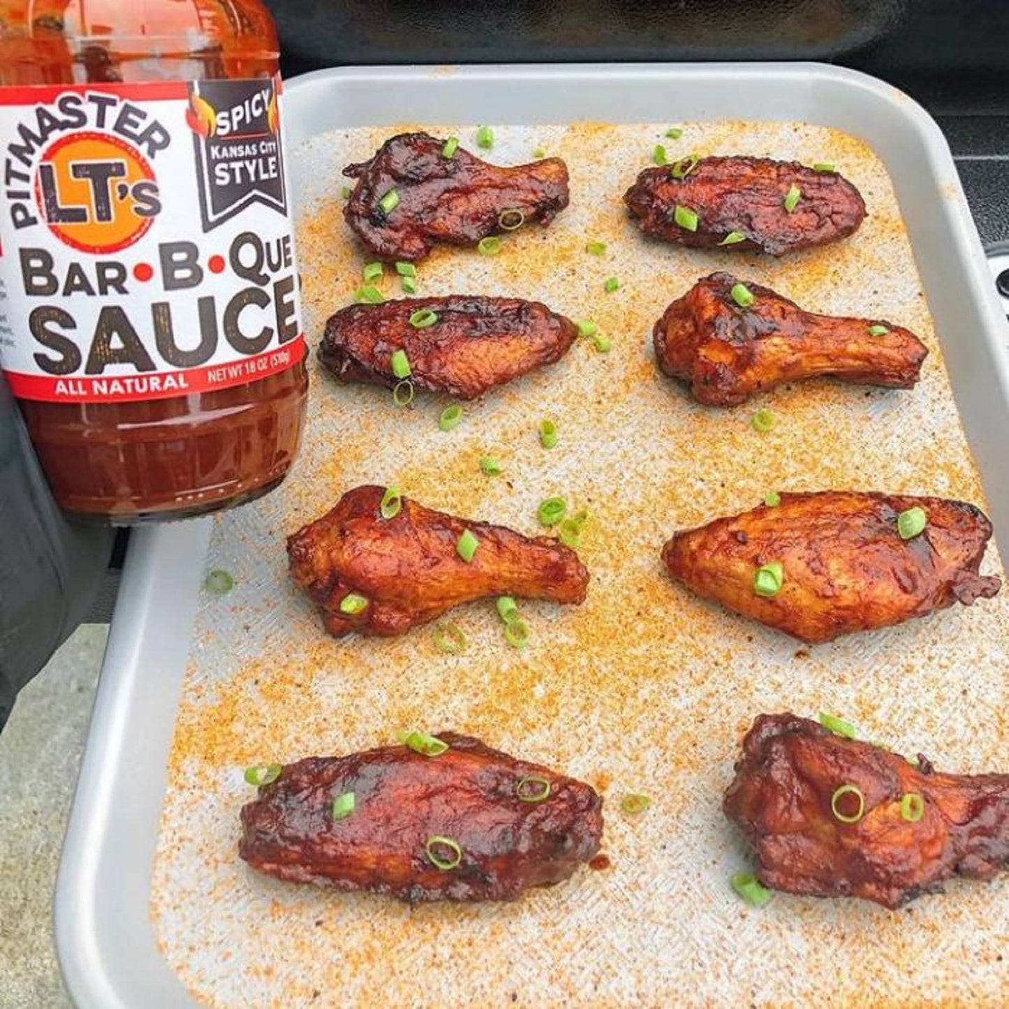 Pitmaster LT's Spicy Kansas City Made BBQ Sauce | All-Natural, Smoky Spicy Craft Blend (3 x 19 oz)