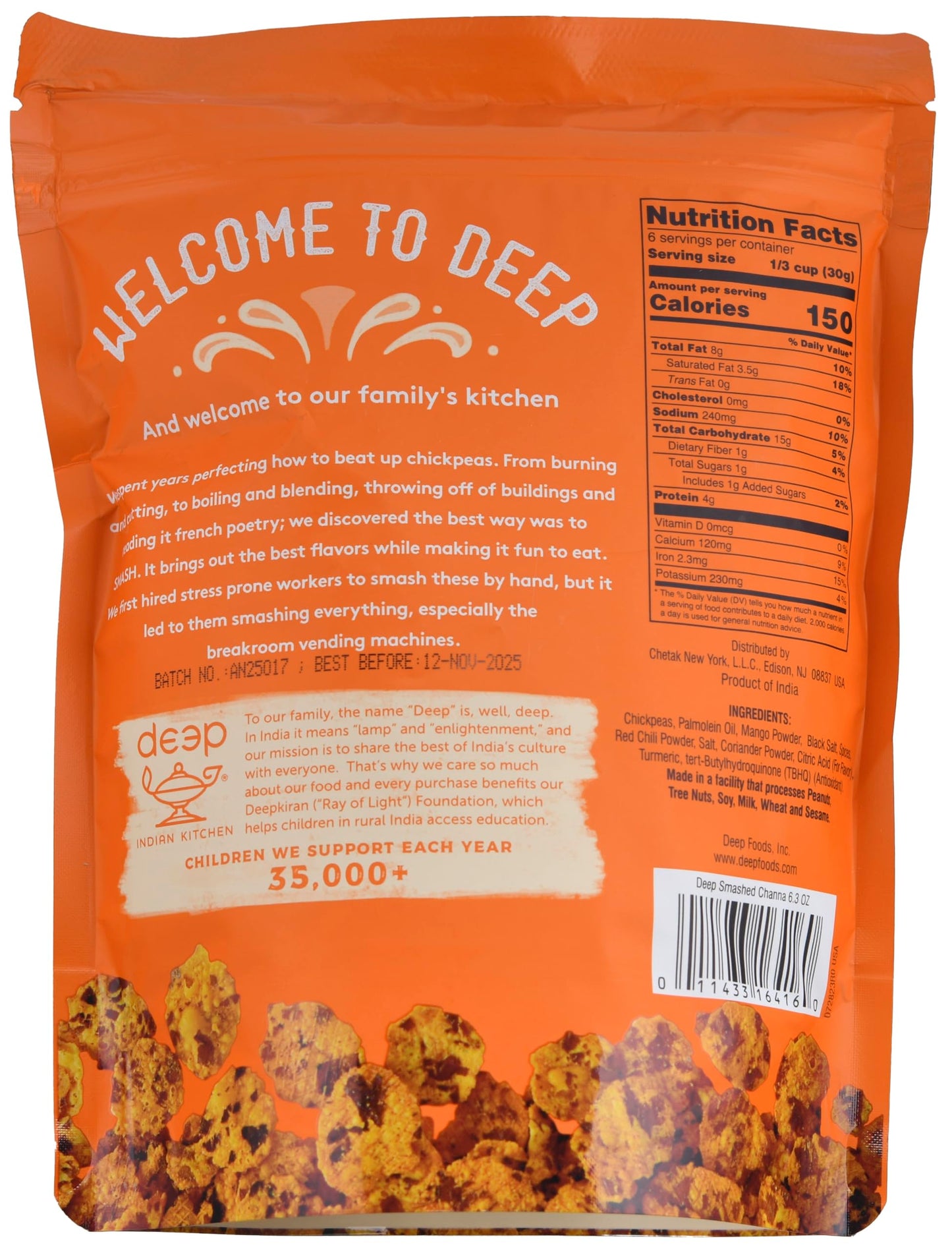 Smashed Channa (6.3oz)