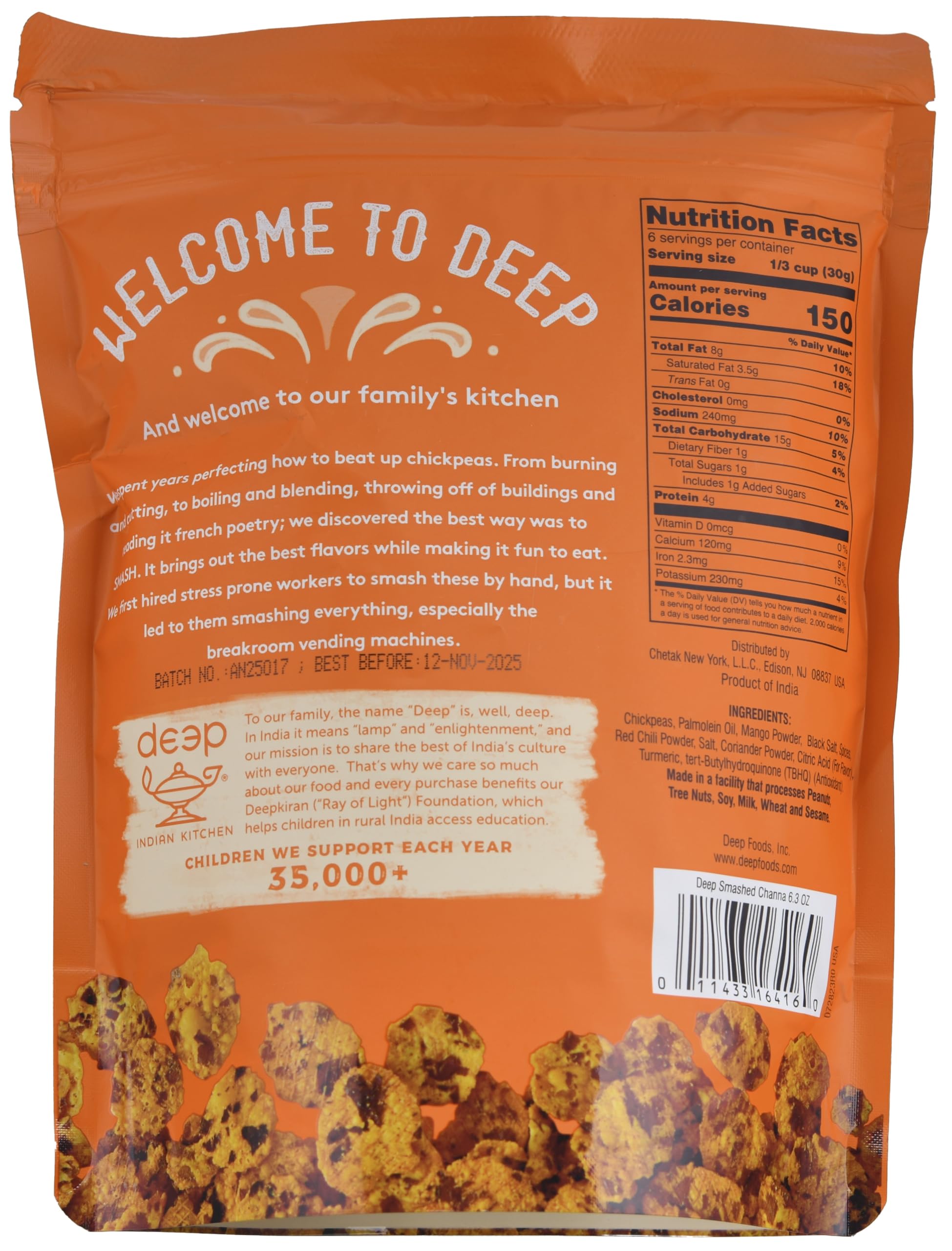 Smashed Channa (6.3oz)