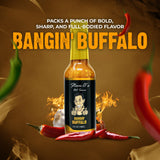 Steve-O's Bangin' Buffalo Sauce | Creamy & Spicy Hot Red Sauce for Wings, BBQ, Veggies, Burgers & Eggs | 5 fl oz