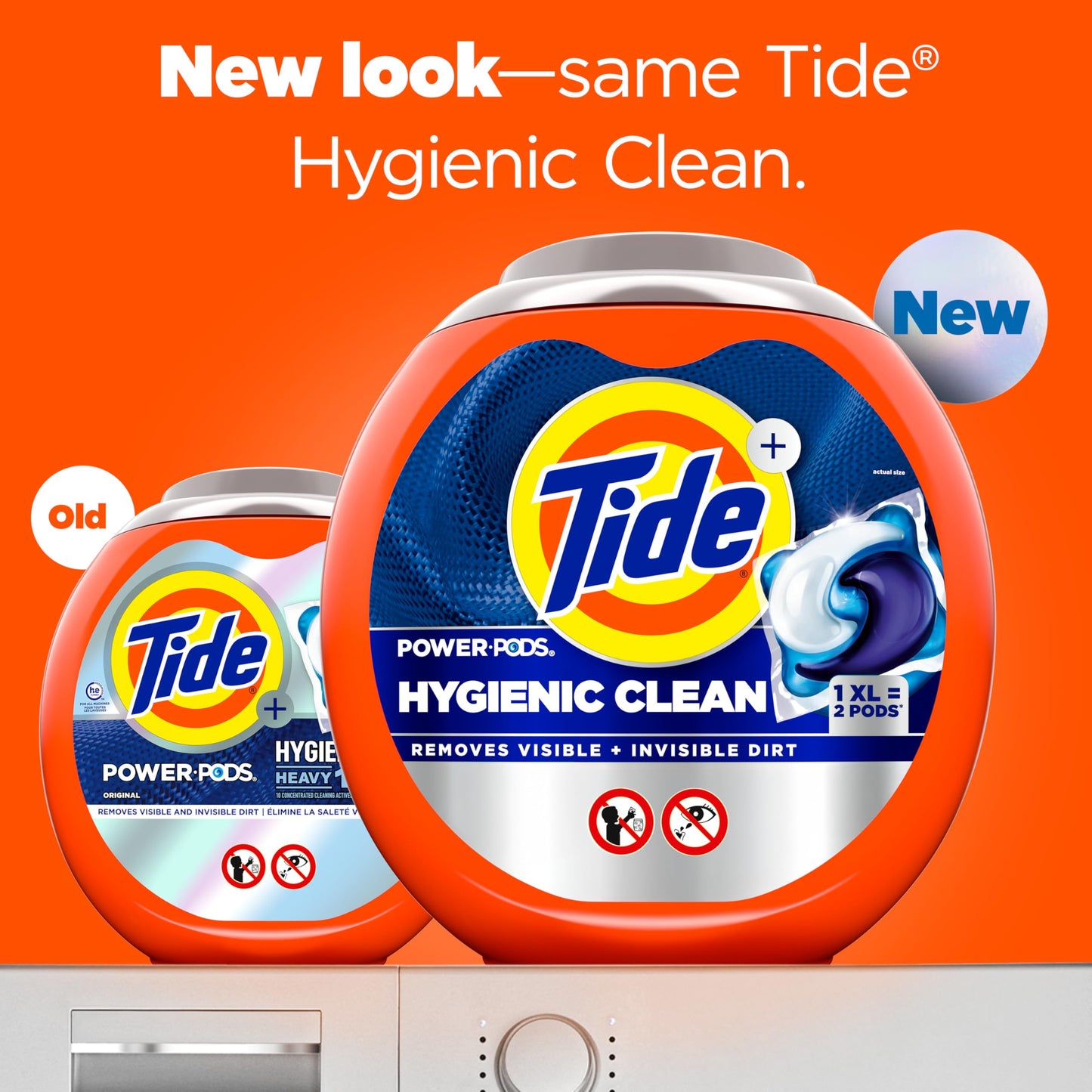 Tide Hygienic Clean Power PODS Laundry Detergent Pacs, Original Scent, 63 Count, Removes Visible and Invisible Dirt