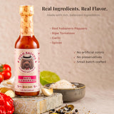 POLO Red Habanero Hot Sauce - Spicy Gourmet Sauce, Small Batch & Handcrafted in Florida, USA - Gluten Free & Vegan - 5 fl oz